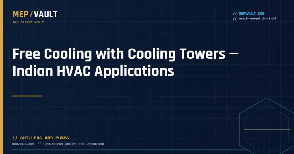MEPVAULT cover image for "Free Cooling with Cooling Towers — Indian HVAC Applications"