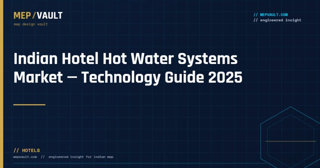 MEPVAULT cover image for "Indian Hotel Hot Water Systems Market — Technology Guide 2025"