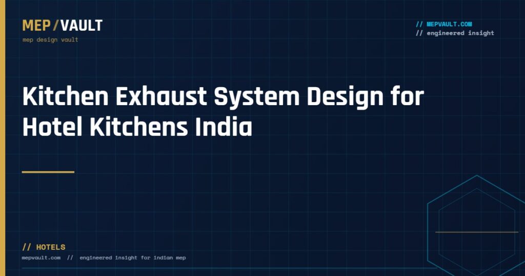 MEPVAULT cover image for "Kitchen Exhaust System Design for Hotel Kitchens India"